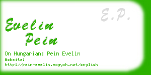 evelin pein business card